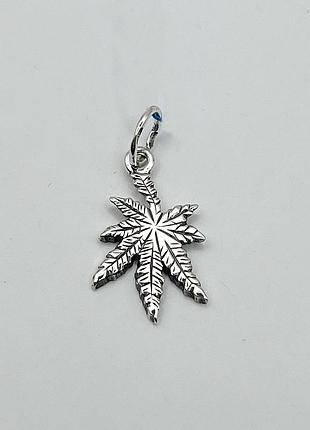 Кулон серебряный "марихуана" 2,1 г