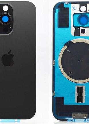 Задняя крышка apple iphone 16 pro max с стеклом камеры, черный
