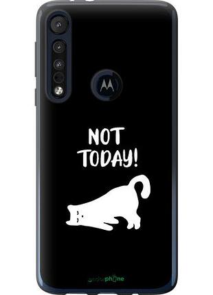 Чехол на motorola one macro уставший кот "4535u-1812-10746"