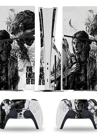 Вінілова наклейка "the last of us" для playstation 5 slim de ps5 slim de