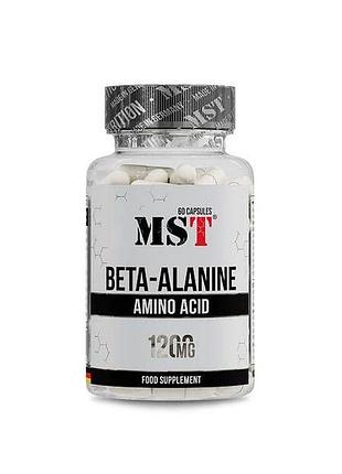 Бета- аланін mst beta-alanine 1200 мг, 60 капс