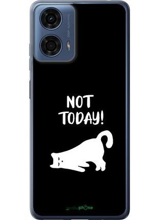 Чехол на motorola moto g24 power уставший кот "4535u-3665-10746"