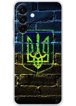Чехол силиконовый с картинкой на samsung galaxy a56 (566) (патриотический, герб украины)