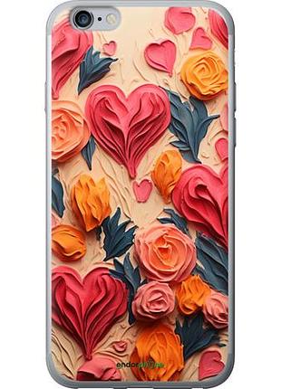 Чехол на iphone 6 plus сердечки 3 "5661u-48-10746"