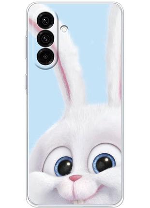 Чехол силиконовый с картинкой на samsung galaxy a36 5g (a366) (кролик снежок)