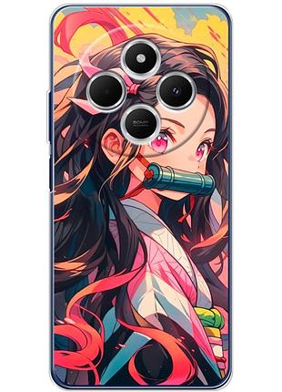 Чехол силиконовый с картинкой на xiaomi poco c75 (аниме, anime)