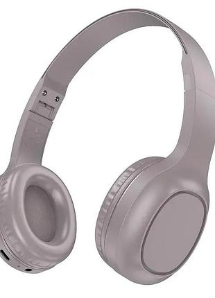 Навушники bluetooth бездротові hoco w46 накладні з мікрофоном brown