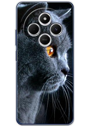Чехол силиконовый с картинкой на xiaomi poco c75 (британский кот)