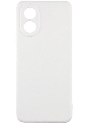 Чехол fiji style для oppo a78 (cph2565) силикон бампер с защитой блока камер белый