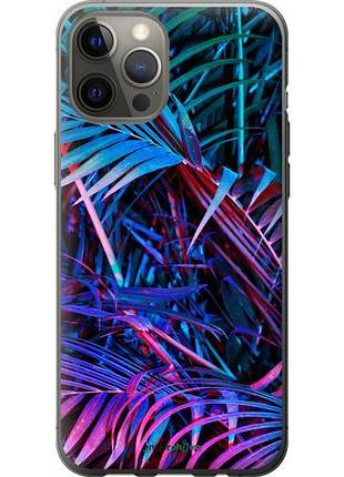 Чехол на iphone 12 pro max папоротник под ультрафиолетом "4069u-2054-10746"