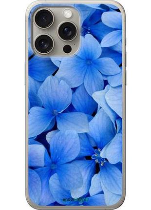 Чохол на iphone 15 pro max сині квіти "526u-3098-10746"