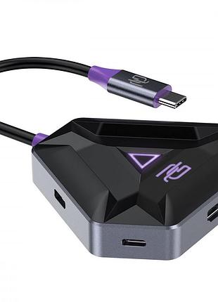 Type-c-хаб proove gaming spectre (2*usb3.0 + type-c + pd100w + hdmi) dark gray