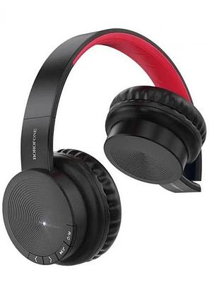 Навушники bluetooth бездротові borofone bo11 накладні з мікрофоном та слотом під карту пам'яті black
