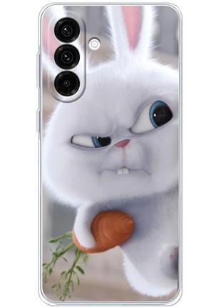 Чехол силиконовый с картинкой на samsung galaxy a56 (566) (кролик снежок)