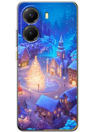 Чехол силиконовый с картинкой на xiaomi poco x7 pro (новогодний)