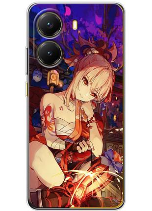 Чехол силиконовый с картинкой на xiaomi poco x7 pro (аниме, anime)