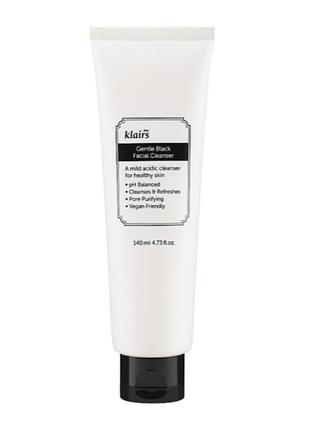 Засіб для делікатного очищення обличчя dear, klairs gentle black facial cleanser 140 мл