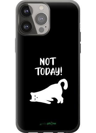 Чехол на iphone 13 pro max уставший кот "4535u-2371-10746"