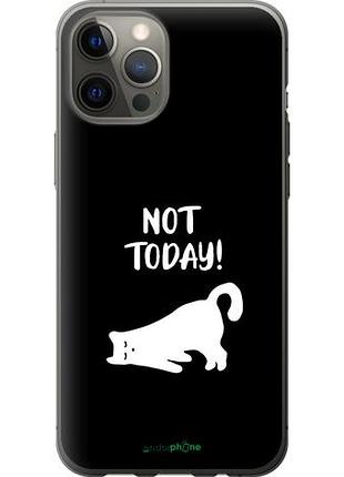Чехол на iphone 12 pro max уставший кот "4535u-2054-10746"