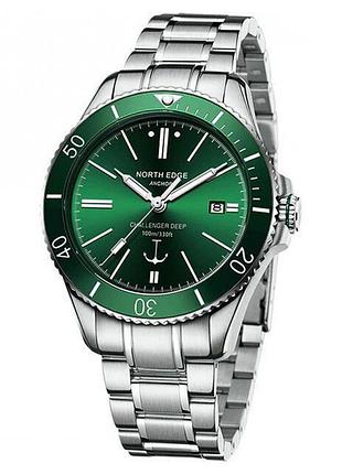 Механические часы north edge anchor green