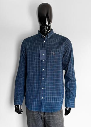 Сорочка gant indigo oxford men`s shirt