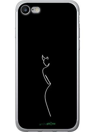 Чехол на iphone se 2020 силуэт1 "4590u-2013-10746"