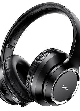 Навушники bluetooth бездротові hoco w28 journey накладні з мікрофоном black