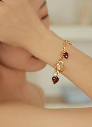 Браслет із підвісками kate spade з гравіюванням