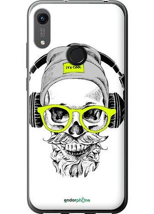 Чохол на huawei y6s череп в окулярах і навушниках "4144u-1871-10746"