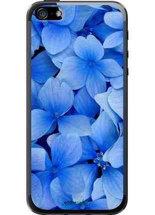 Чехол на iphone 5s синие цветы "526u-21-10746"