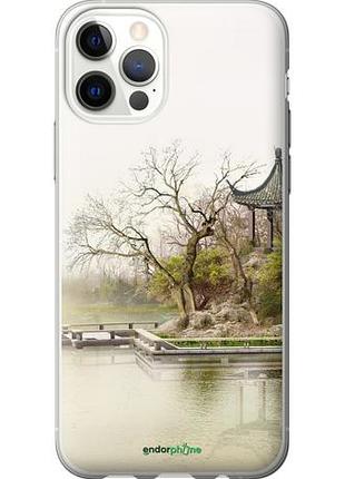 Чехол на iphone 12 японский пейзаж "776u-2053-10746"