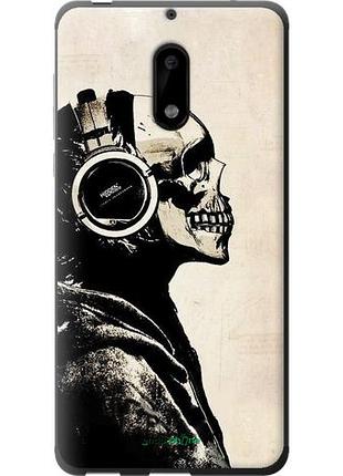 Чехол на nokia 6 скелет-меломан v2 "1200u-898-10746"