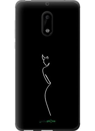 Чехол на nokia 6 силуэт1 "4590u-898-10746"