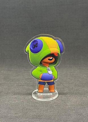 Акриловая коллекционная фигурка brawl stars леон 10 см