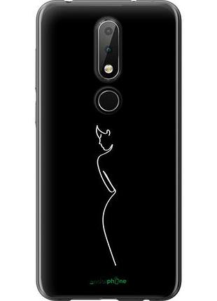 Чехол на nokia 6.1 plus силуэт1 "4590u-1539-10746"