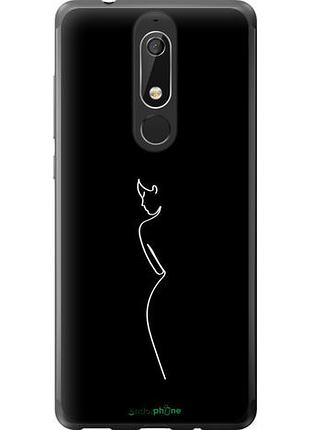 Чехол на nokia 5.1 силуэт1 "4590u-1529-10746"