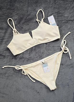 Купальник роздільний, тілесного кольору, primark, l розмір.