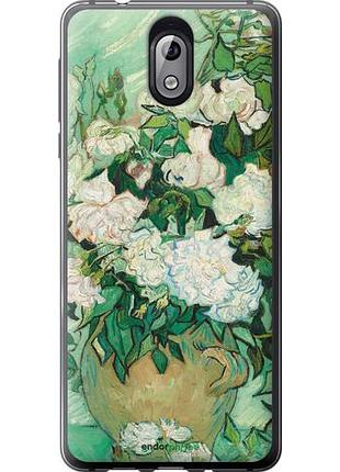 Чехол на nokia 3.1 винсент ван гог. ваза с розами "5543u-1530-10746"