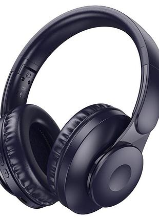 Наушники bluetooth беспроводные hoco w45 enjoy накладные с микрофоном blue