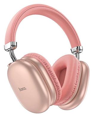 Навушники bluetooth бездротові hoco w35 max joy накладні з мікрофоном та слотом під карту пам'яті pink