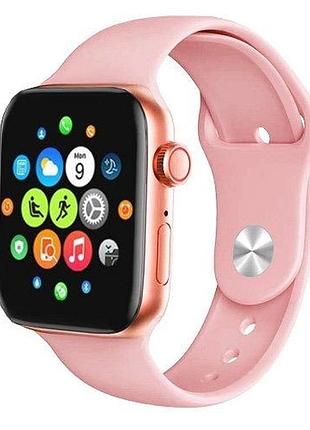 Рожеві смарт-часы smart watch 6 t500