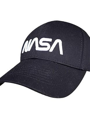Молодежная бейсболка от sport line черная с лого nasa