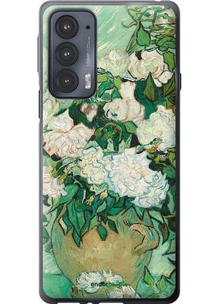 Чехол на motorola edge 20 винсент ван гог. ваза с розами "5543u-2497-10746"