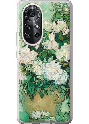 Чехол на huawei nova 8 pro винсент ван гог. ваза с розами "5543u-2246-10746"
