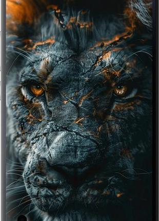 Чехол на huawei honor 6 plus пламенный лев "6153u-179-10746"