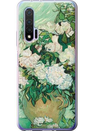 Чехол на huawei nova 6 винсент ван гог. ваза с розами "5543u-1821-10746"