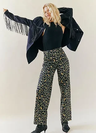 Free people джинси в леопардовий принт p.12