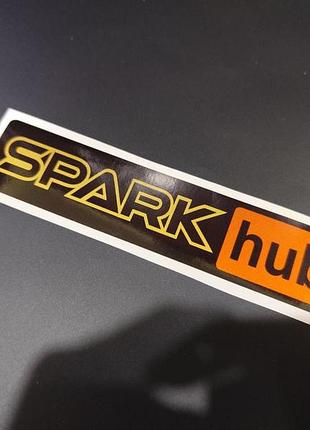 Золотий металік наклейки на мотоцикл-мопед скутер хаб hub спарк спаркхаб sparkhub spark