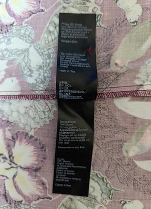 Блузка oasis с цветочным принтом и бабочками, бордовая, р. 14/40 (uk14/eur40) 8