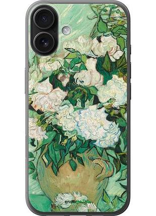 Чехол на iphone 16 plus винсент ван гог. ваза с розами "5543u-3714-10746"